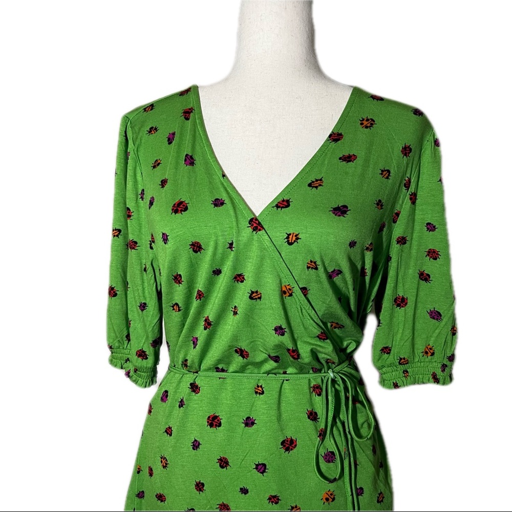 NWT ModCloth Ladybug Wrap Top